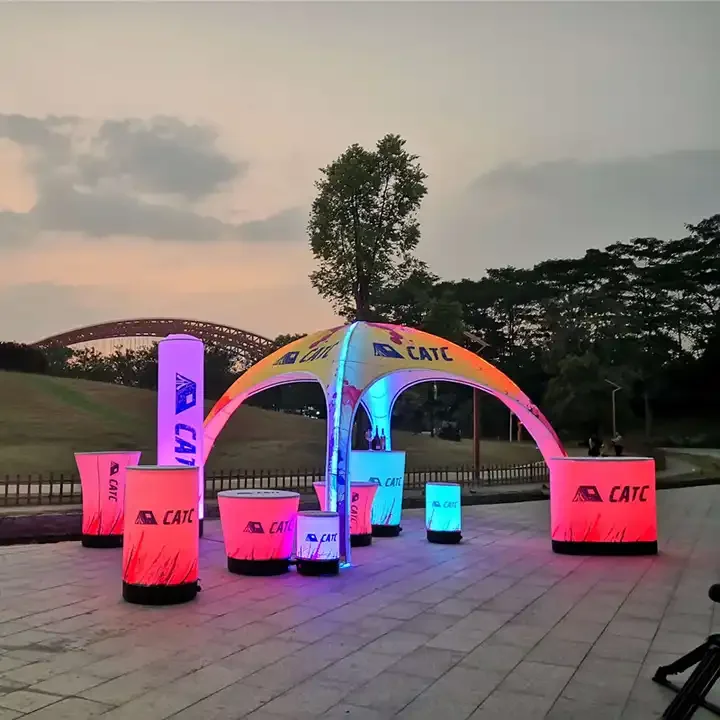 Custom Logo Inflatable Gazebo Canopy Air Sealed Tent For Hot Sale Events Exhibition Sport Outdoor Air Marquee Advertising Dome