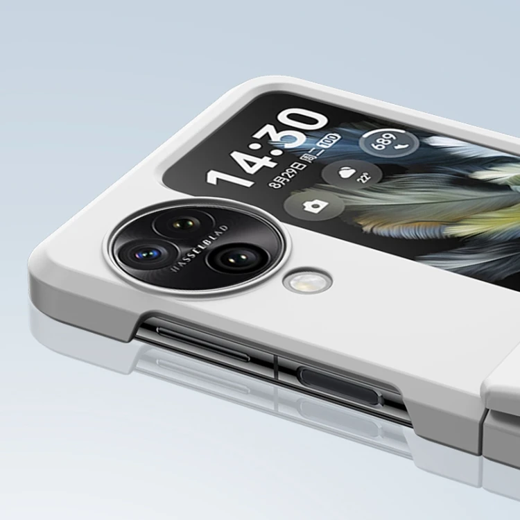 For OPPO Find N3 Flip Case, PC Skin Feel Integrated Foldable Mid Shaft Shockproof Protective Case Mobile Phone Case