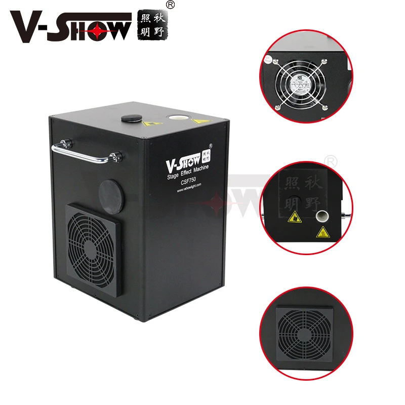 V-Show 4pcs With Flightcase 750W Remote Control Cold Spark Fountain Stage Effect Machine For Wedding