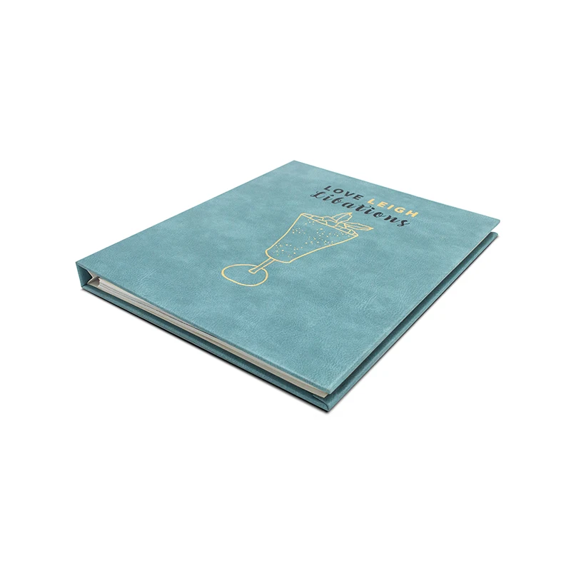 books magazines and publications Custom printing services concealed spiral journal notebook PU Leather cover hidden spiral book