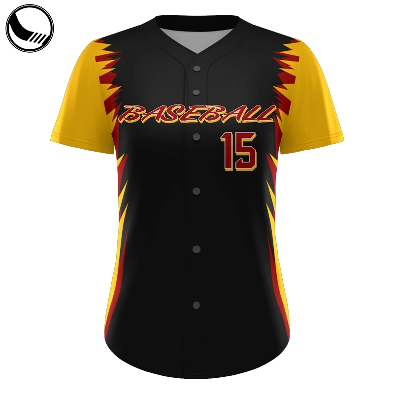 v neck slim fit fashion baseball jersey