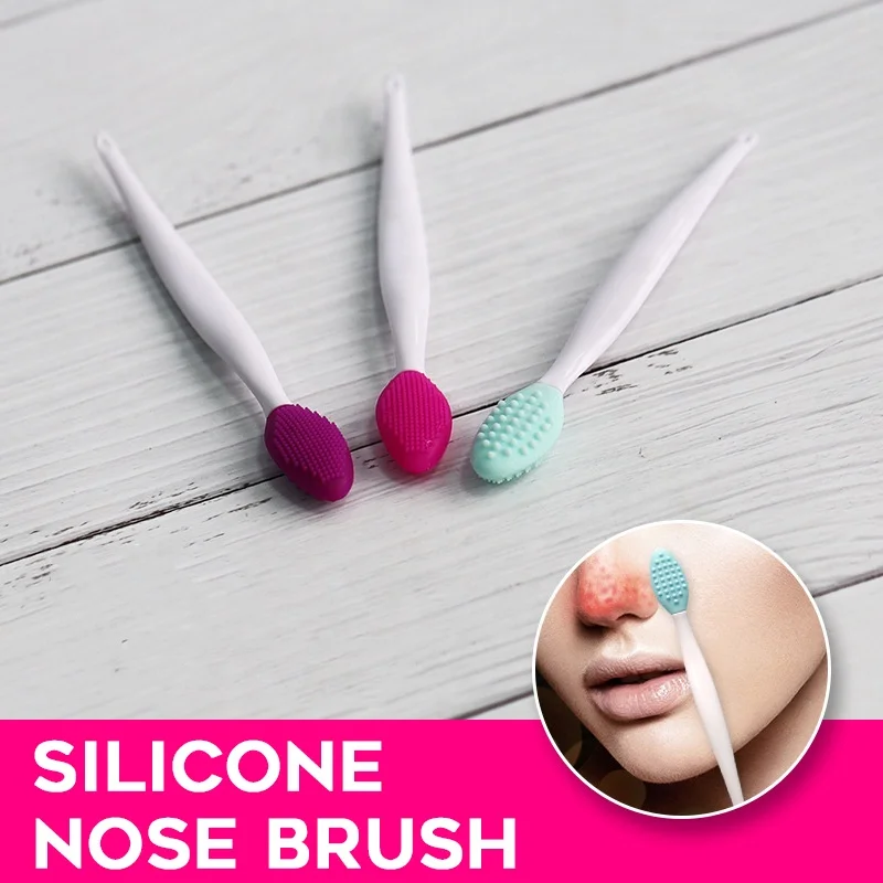  HCS Silicone Face Wash Brush Exfoliating Nose Clean Blackhead Removal Cleaning Massage Skin Care Beauty