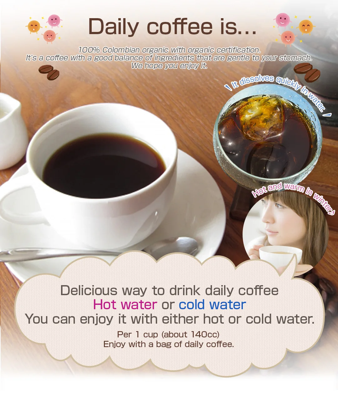DAILY COFFEE healthy slimming weight loss coffee private label organic