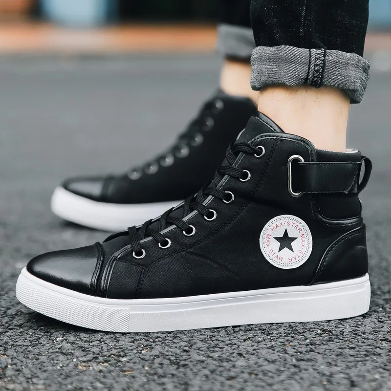 New Fashion Breathable Custom Casual High Quality Luxury Designer Campus Trainer Sneakers Men High Top Canvas Shoes