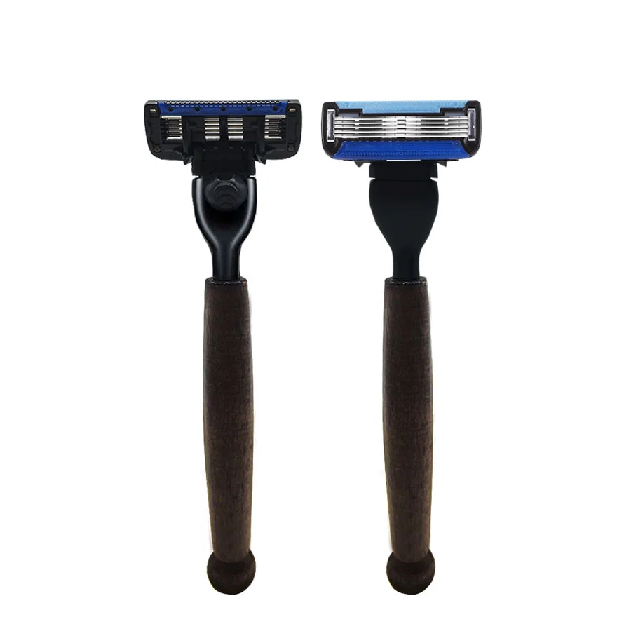 Luxury Eco-friendly Wood Razor Biodegradable Natural Wooden Safety Shaving Razor