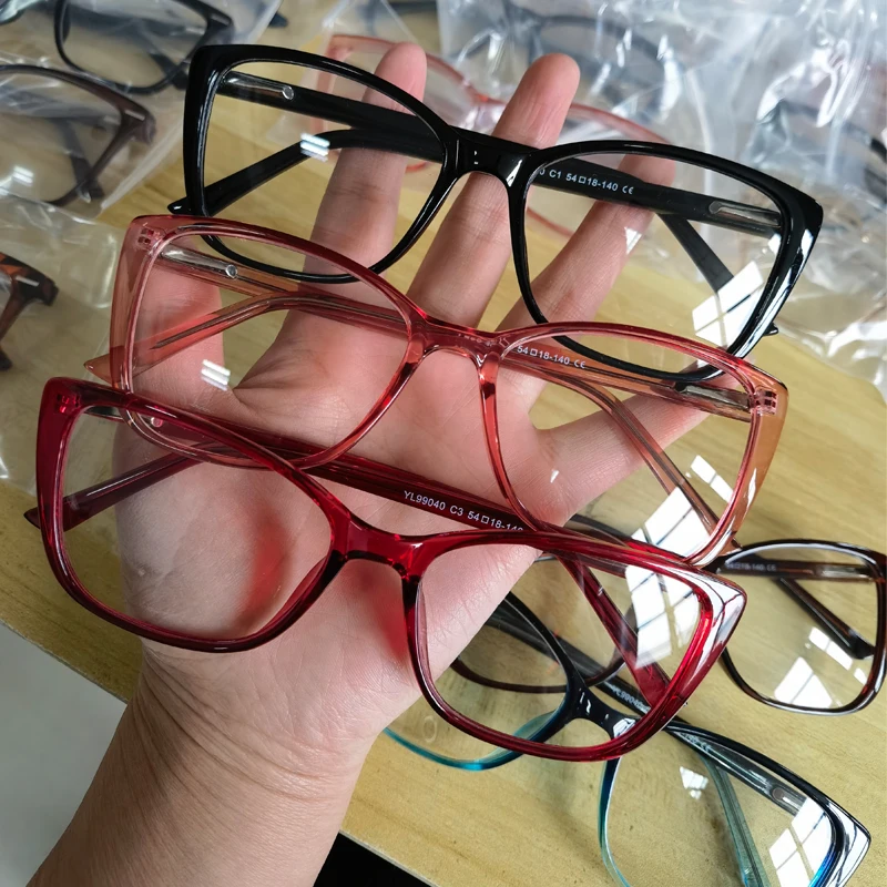 cheap price Stock CP frame random plastic CP Injection optical glasses frame assort  women cat CP optical glasses frame for lady