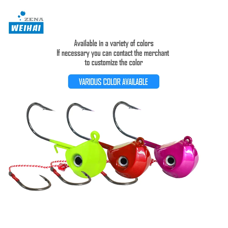 Wholesale 40g 60g 80g 100g 120g Double Hooks Lead Jig Head Tenya Fishing Sinking Jig Tenya Jig