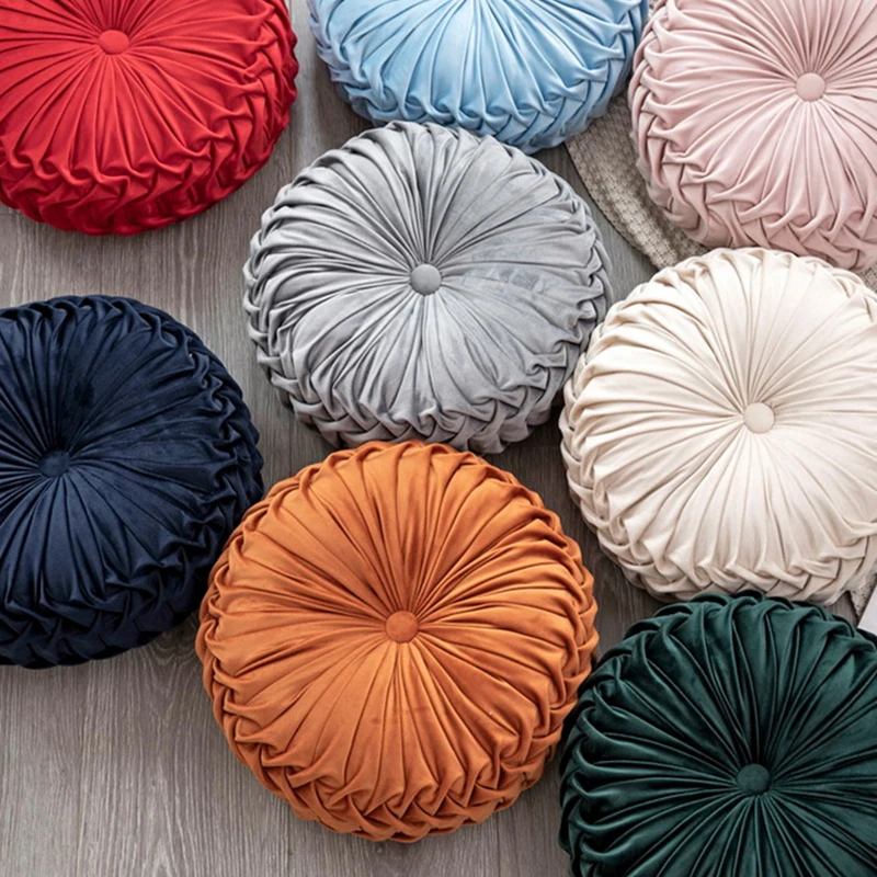 Throw Protection Pillows Ultra Soft Toss Round Full Room Cushion Custom Pumpkin Pillow