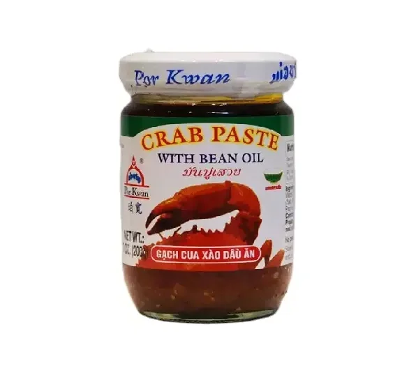 Restaurant Seafood Crab Paste in Soya Bean Oi Sauce by Por Kwan Spicy & Sweet Taste for Restaurant Home Cook Product of Thailand