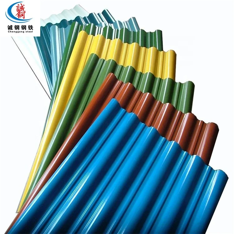 Factory supply Metal roofing sheets prices Color Zinc Coating 28 Gauge Corrugated Metal Din Steel Roofing Sheet Tiles