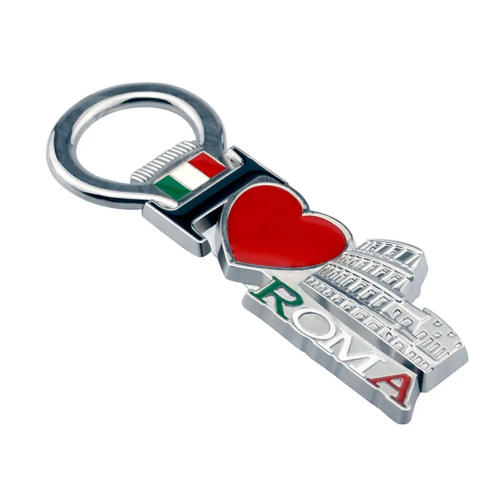 Hot Selling Metal Bottle Opener Travel Souvenir Of Rome Italy Magnetic Refrigerator Decoration Bottle Opener KBPN075