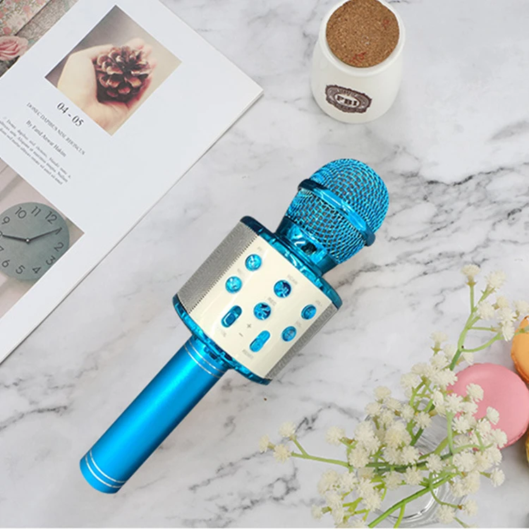 Wireless Karaoke Microphone Speaker 3-in-1 Portable Handheld Karaoke Mic Speaker Portable Microphone with Speaker