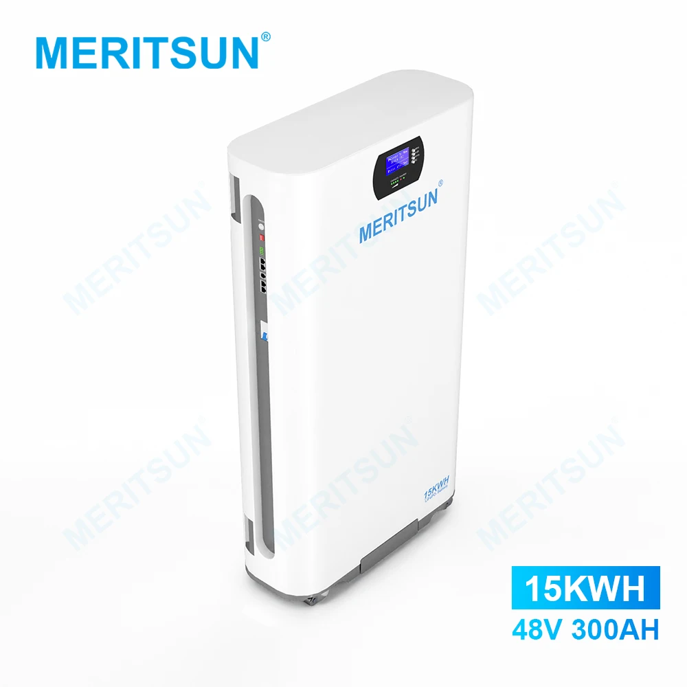 MeritSun Power Energy Storage Battery 48V 300AH LiFePO4 Lithium Batteries 15Kwh Lithium ion battery For Solar System