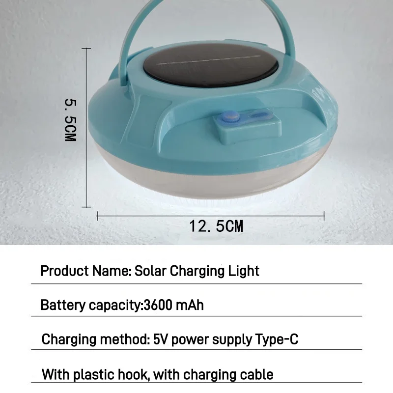 Factory Direct Usb Rechargeable Bulb Tent Portable Solar Emergency Hanging Work Light Lantern Camping Lamps for Bbq Hiking