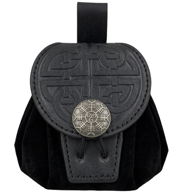 ecowalson  Medieval Punk Retro Waist Bag Renaissance Outdoor Belt Bag Wallet Travel Holiday Party  Cosplay Hanging Coin Purse