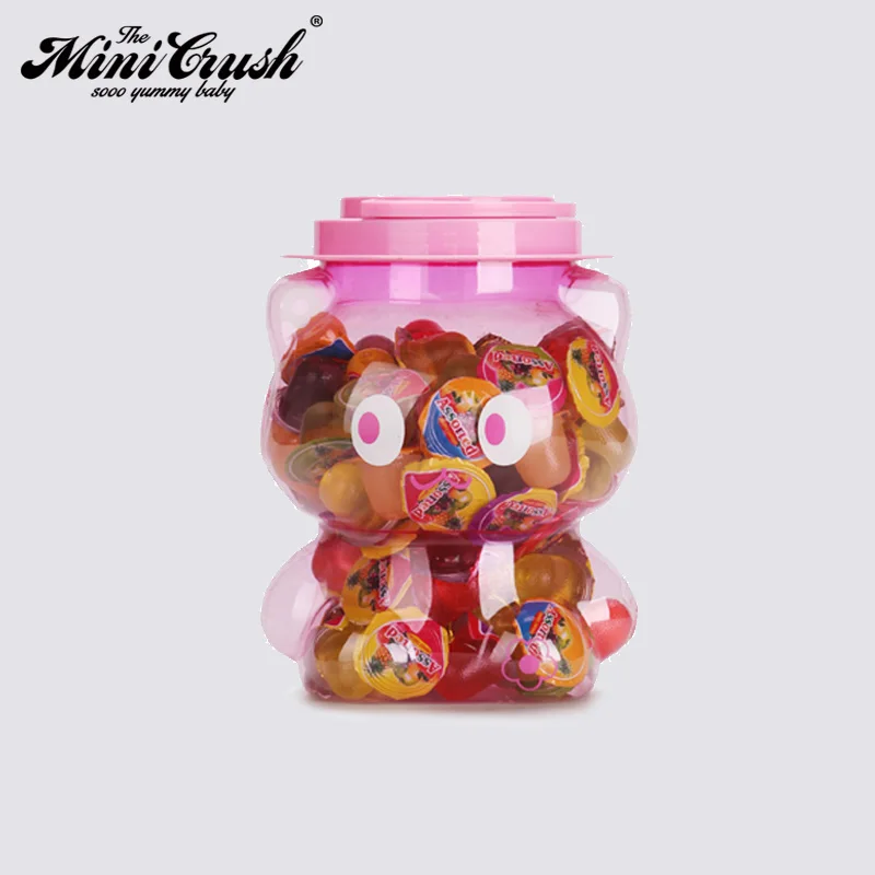 
Cute Cat Toy candy jar packed confectionery candy,mini fruit jelly 
