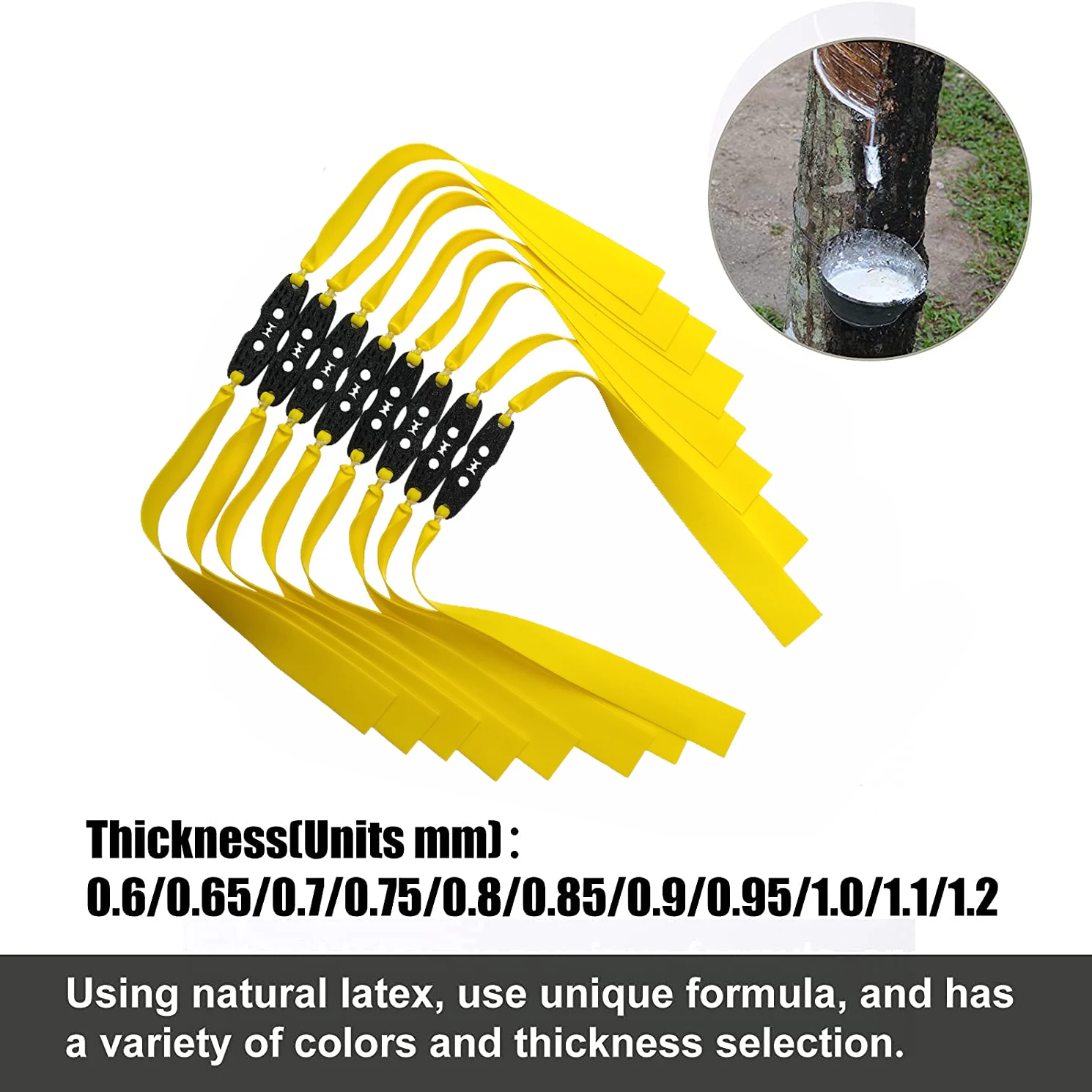 GEDENG Flat Rubber Band for Slingshot Catapult  slingshot band material Folding Flat Elastic Band