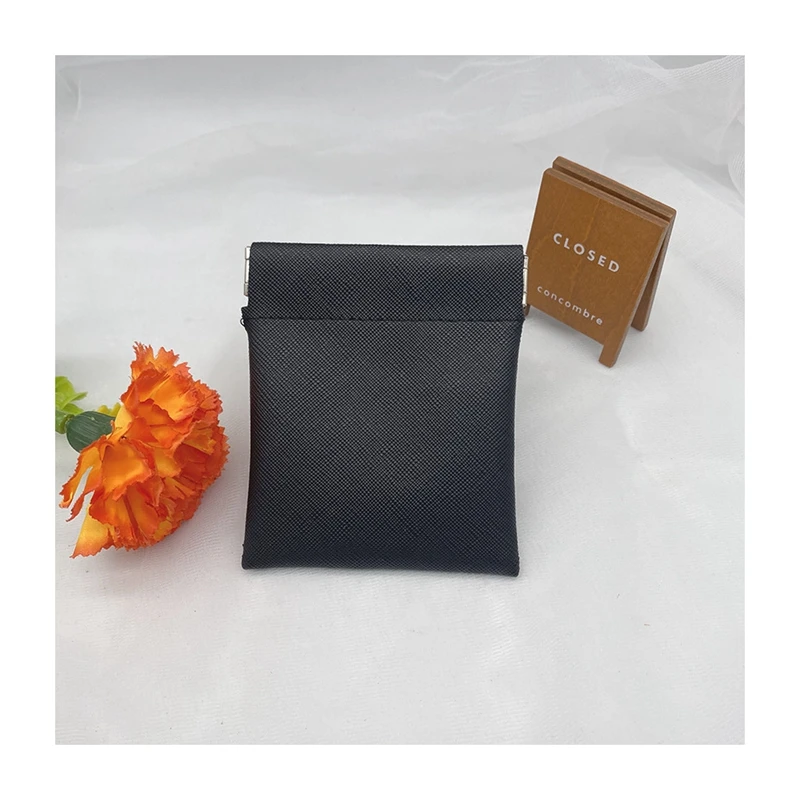 New Arrival Environmental Pu Leather Change Mini Kids Student Pouch Earphone Money Holder Bag Squeeze Coin Purses