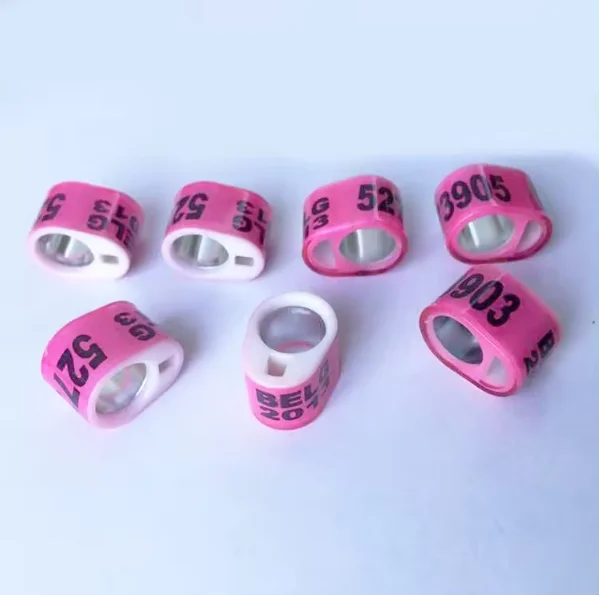 2024 Multicolor Pigeon Foot Ring ID 8mm Quality Durable Bird Ring Racing Pigeon Outdoor Training//