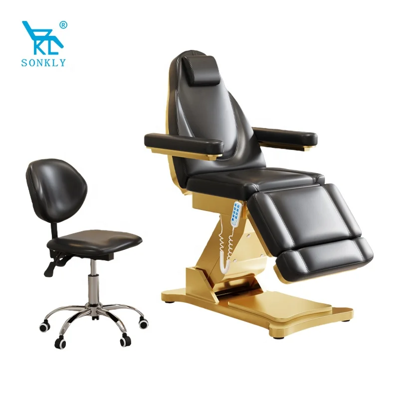 SONKLY Latest Design Luxury 3 motors  Massage Bed Treatment Table Beauty Bed Eyelash Bed Facial Wholesale