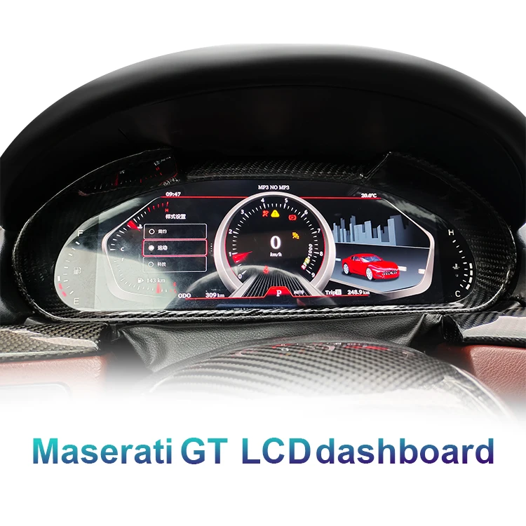Auto Instrument Cluster Panel Car Digital Meter Lcd Dashboard For Maserati Granturismo