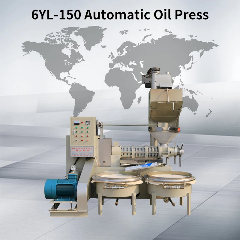 Automatic peanut groundnut walnut castor seeds sesame moringa olive copra oil press extruder extractor mill expeller machine