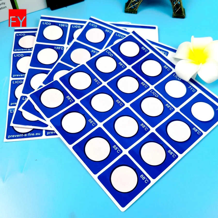 Hot Selling Color Changing Temperature Sticker Indicator Waterproof