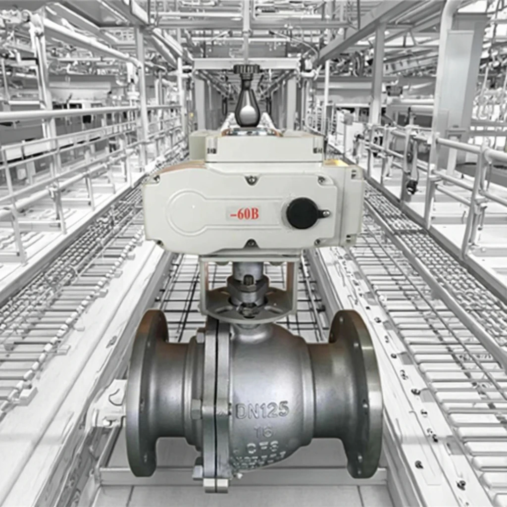 Q941F-25P Electric Actuator Motorized Ball Valve Explosion-Proof Cut-Off Control for Natural Gas Liquid Water OEM Customizable