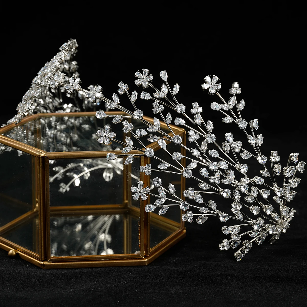 Хит продаж, свадебные головные уборы хорошего качества из фианита, свадебные аксессуары, тиара из фианита