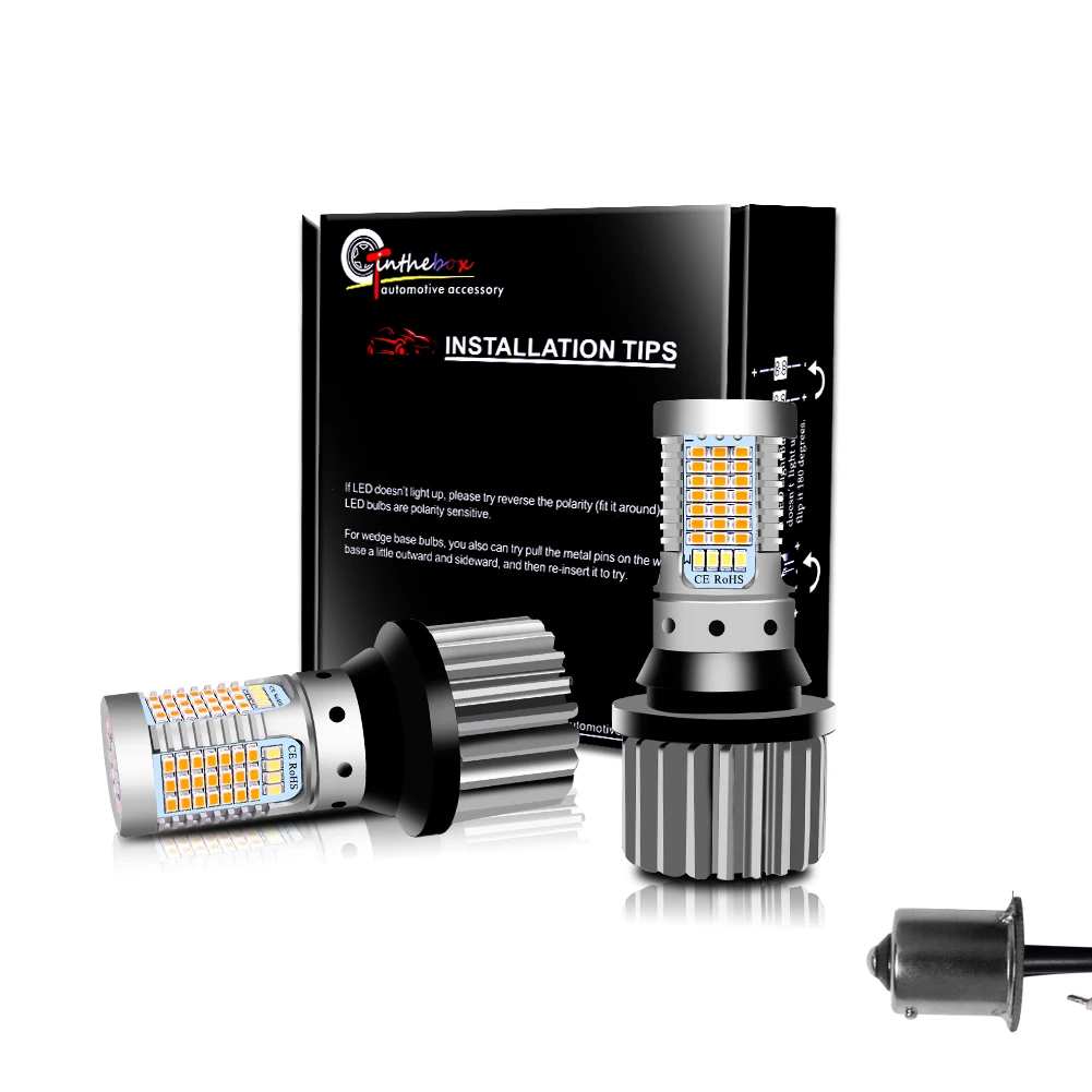 Светодиодная лампа Canbus 1156 P21W BA15S для дневных ходовых огней указателей поворота 21 Вт 7506