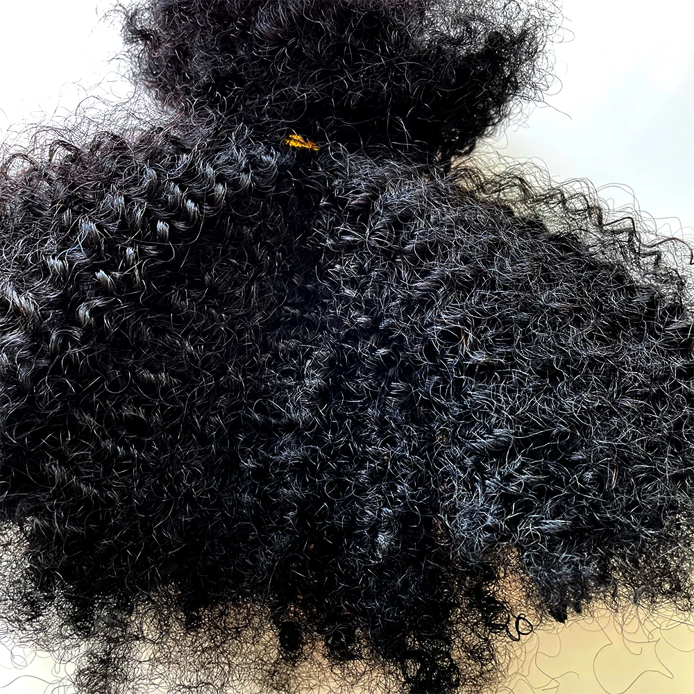 Wholesale Dreadlocks extensions bulk hair 100% human hair afro kinky bulk human hair for locs extensions