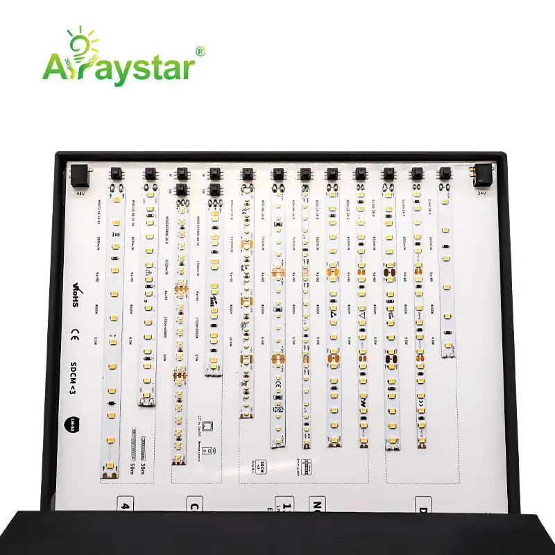 Customized portable LED strip demo box for meeting and display customer sample kits new LED strip display box for product show