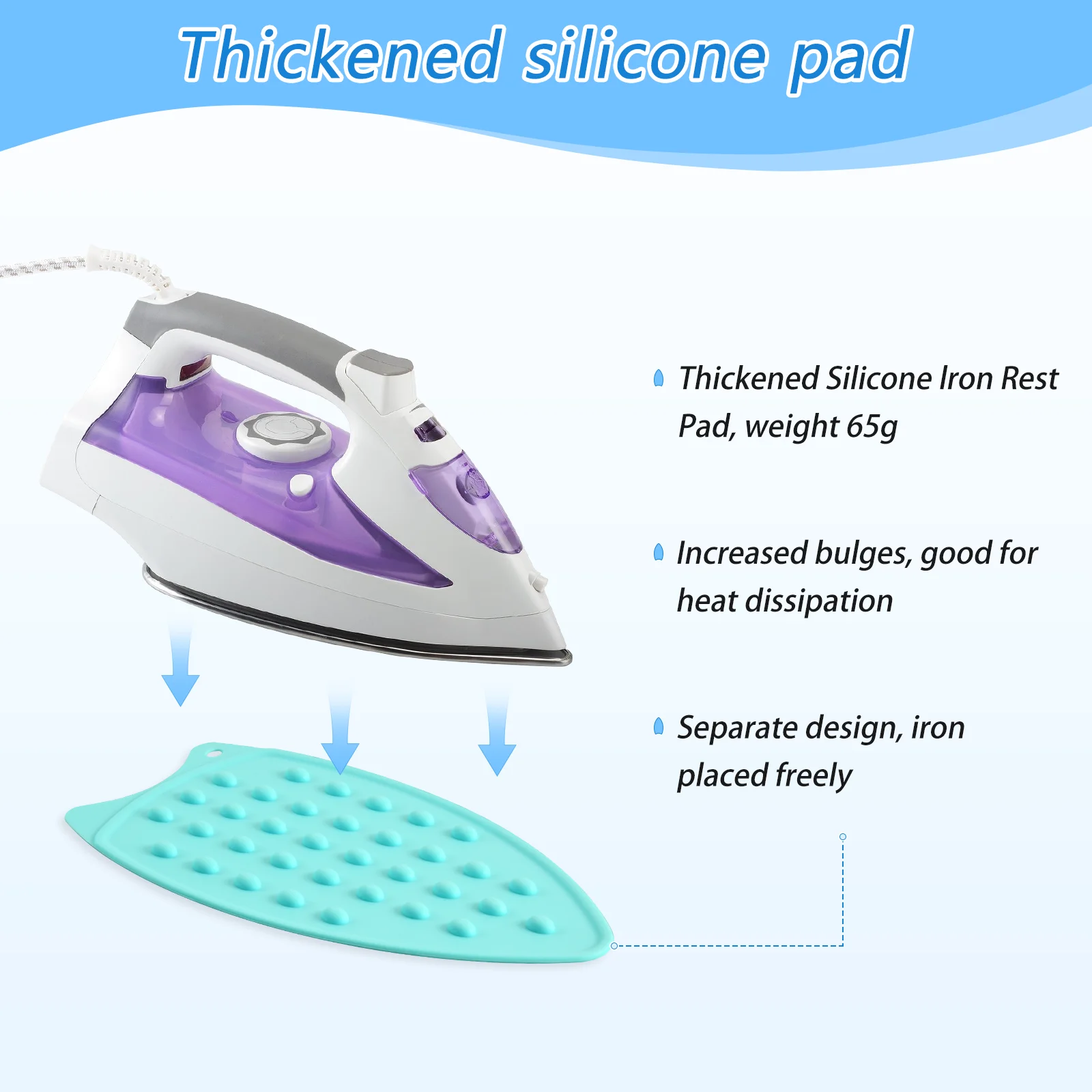 Portable Travel Custom Printed Steam Press Heat Resistant Ironing Pad Cover Ironing Mat for Washer
