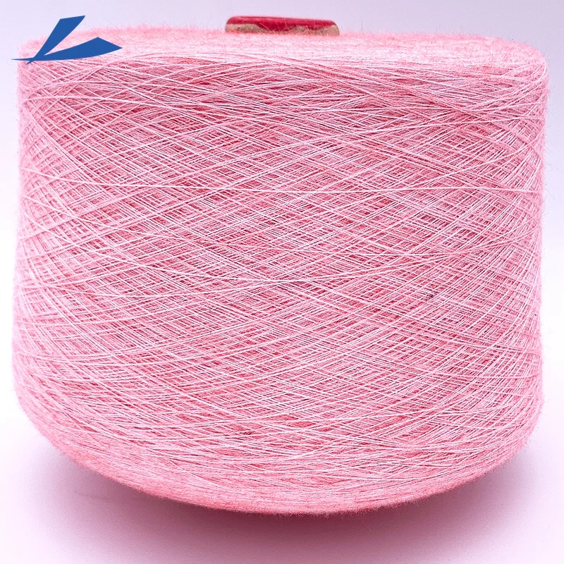 hot sale colored melange sunday angora yarn for sweaters 42%viscose/40%PBT/18% nylon for knitting