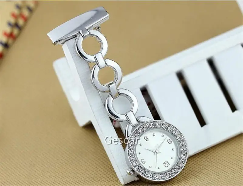 
New arrival Shining Dionmand Alloy Paramedic Equipment Nurse Watch Birthday Gift Nurse Watch Quartz Movement 