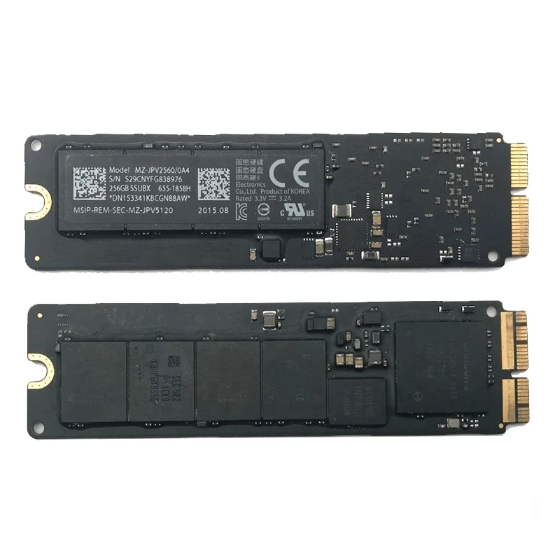 Оригинальный MZ-JPV128S/0A4 SSD 128 ГБ/256 ГБ/512 ГБ для MacBook Pro/воздуха A1466 A1465 A1398 A1502 2013-2017 128G SSD