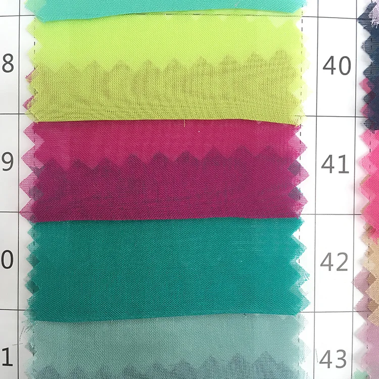 Smooth 30D flat polyester woven ready high quality chiffon fabric