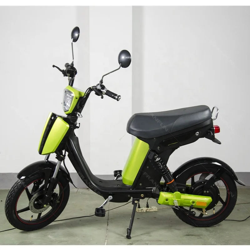 Retro scooter elektrik cheap 48V350W lead acid battery power electric moped scooter with pedal