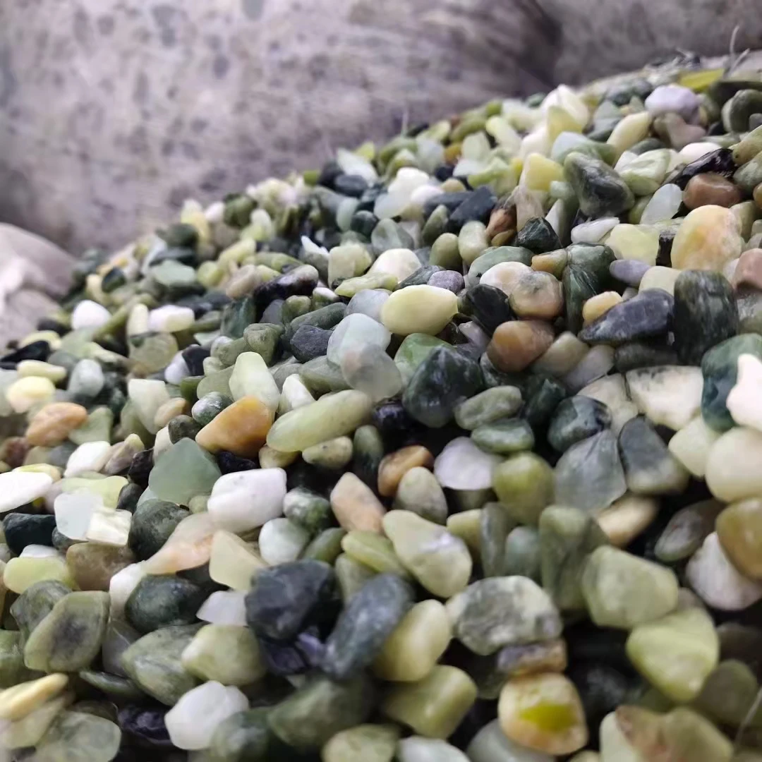 Natural Decorative Color Unpolished Pebble Gravel Paving Stone Indoor Outdoor Decor Ornamental for Garden Plant Railway Pathway