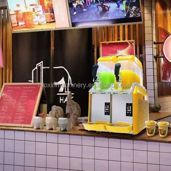 EU plug 12l Commercial Home Use Drink Making Slushy Ice Maker Frozen Smoothie Slushie Slush Machine For Sale  Slush Machine
