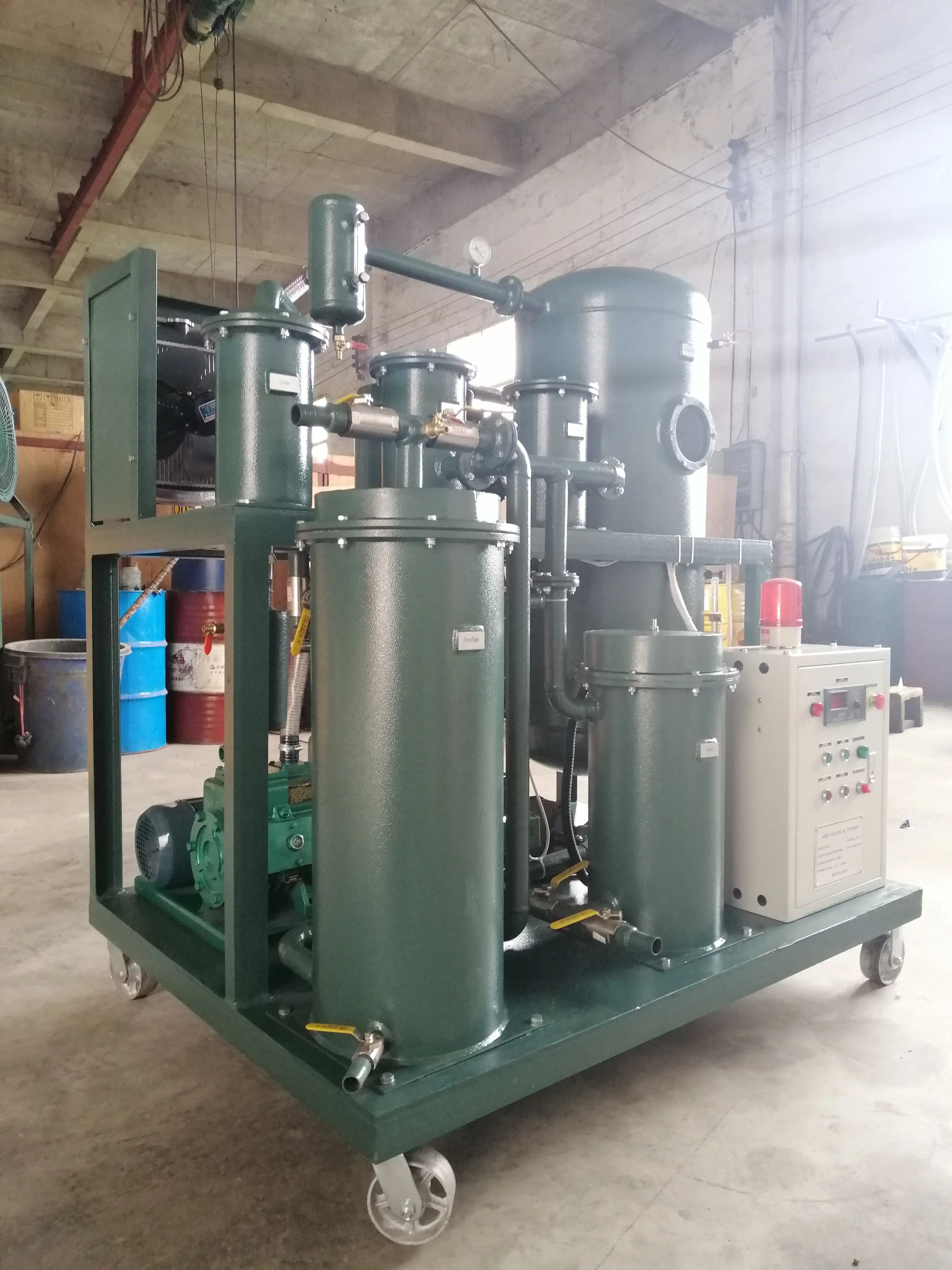 ISO VG 320 Hydraulic Oil Purification Systems / VG 46 Turbine Oil Purifier