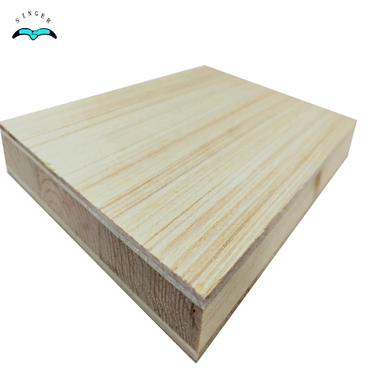 40mm 4x8 thickness / 3 ply pine  malacca finger jointed laminated solid wood core beech veneer / melamine film faced block board