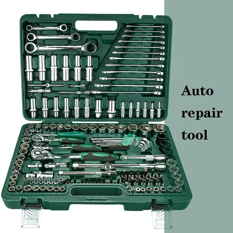 
Professional Heavy Duty Hand Tool Portable 46 pcs Auto Car Repair Kit Ratchet Socket Wrench Set With Blow Case 