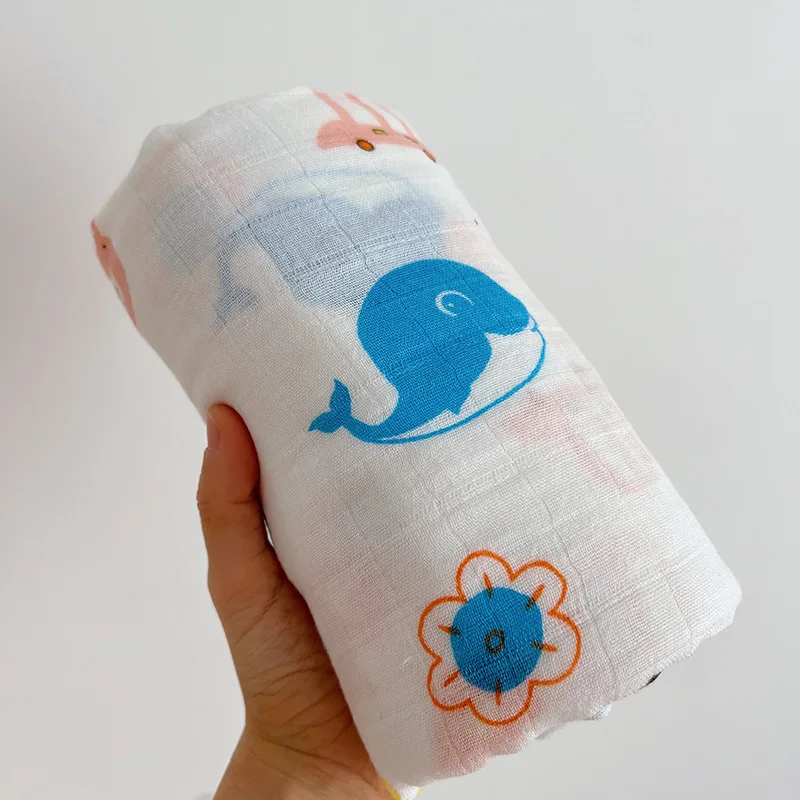 4 Layer Absorbent Gauze Cotton Baby Towel  Washcloth Muslin Face Cloth Muslin Baby Towel