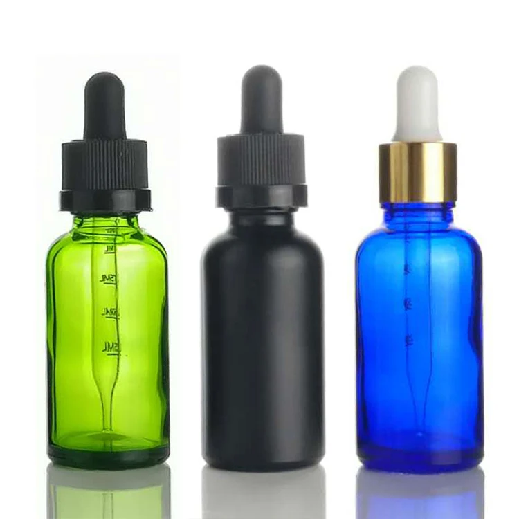 products china wholesale white black clear pink skin care essential oil essence glass serum bottle with dropper