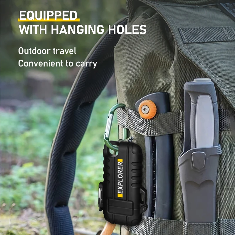 Portable Windproof Lighters Double Arc Plasma Watertight Outdoor Electric Lighter