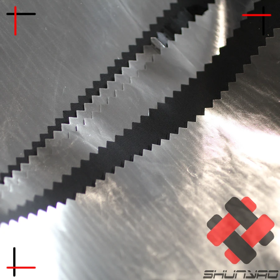 
blackout reflective sun shade silver mirror fabric for tent 