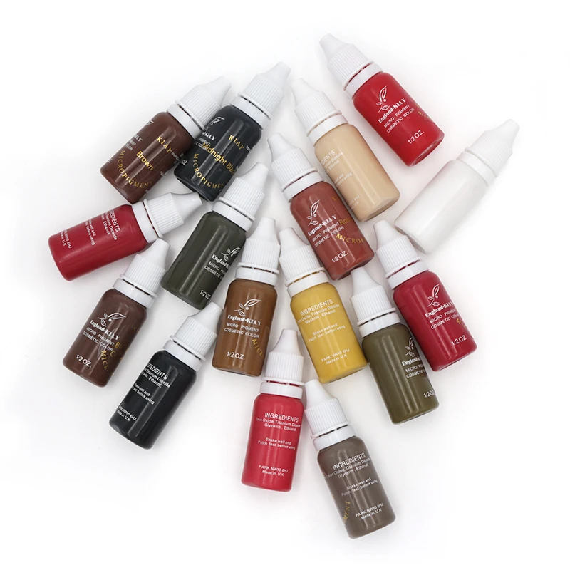 permanent 1/2 oz tattoo pigment for eyebrow &lip &eyeliner