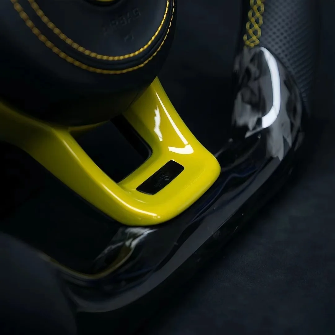 With Carbon Paddle Half Leather Carbon Fiber Steering Wheel for Volkswagen VW Polo Golf R 6 7 8 MK6 MK7 GTi Passat B7 B8 Jetta