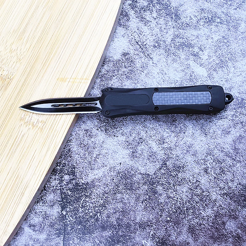 customized outdoor camping knife Rubber &plastic handle high hardness hunting pocket knife